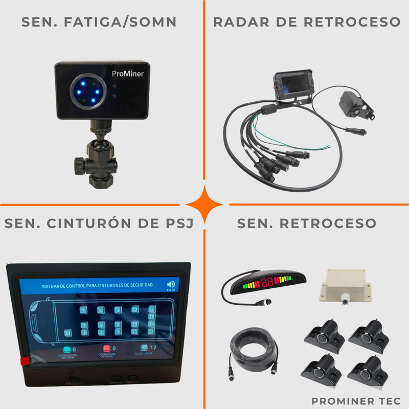 Sensores Fatiga, Retroceso y Seguridad