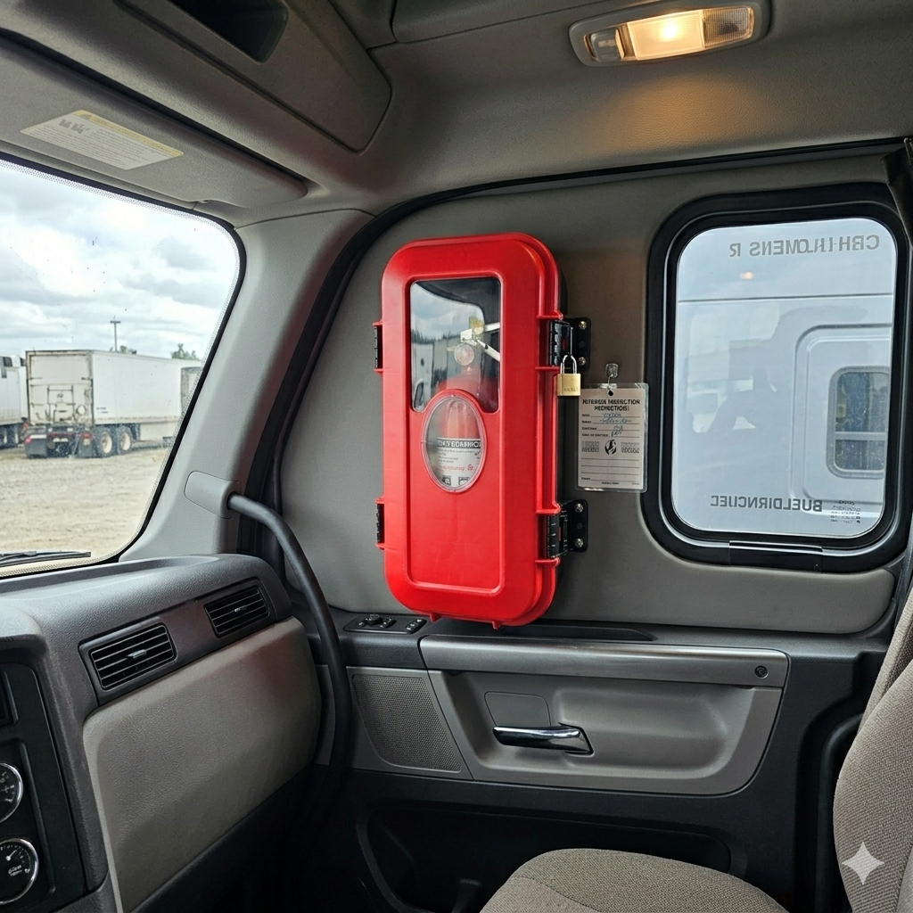 Gabinete Porta Extintor Vehicular de Alta Resistencia – Protección Hermética Industrial