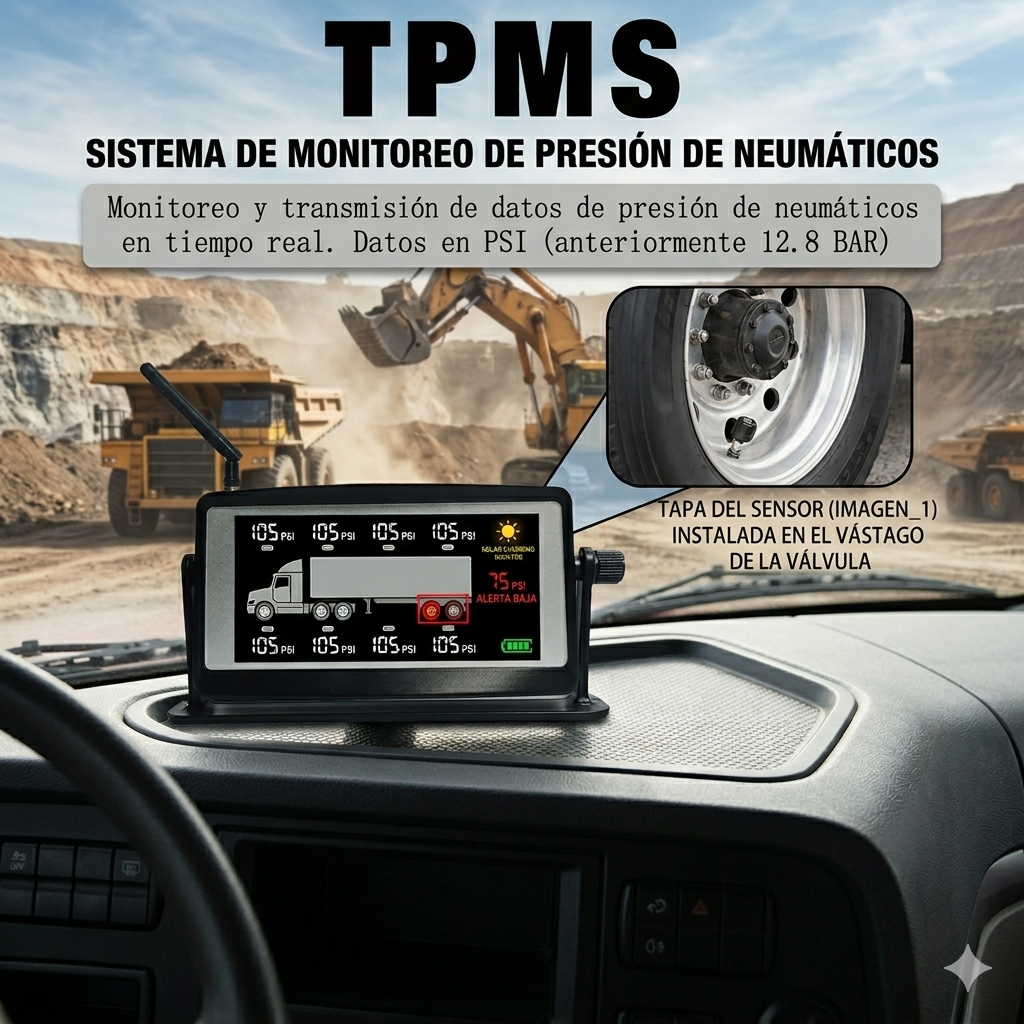 Tpms (Sistema de monitoreo de Presión de neumáticos) de 8 a 14 Ruedas