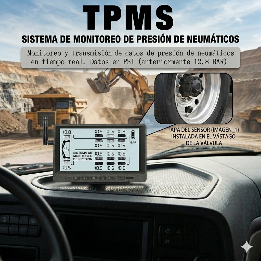 Tpms (Sistema de monitoreo de Presión de neumáticos) de 16 a 22 Ruedas