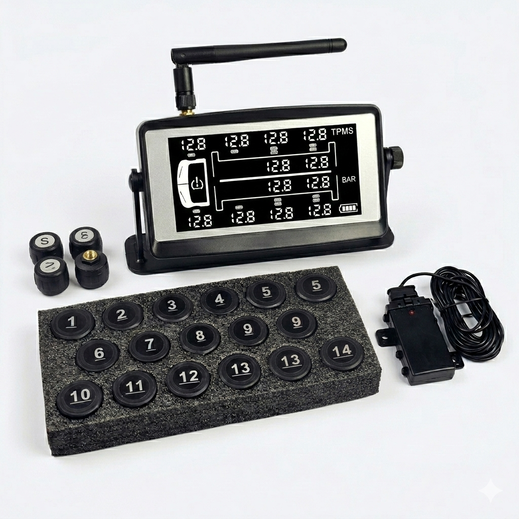 Tpms (Sistema de monitoreo de Presión de neumáticos) de 8 a 14 Ruedas