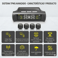 Tpms (Sistema de monitoreo de Presión de neumáticos) 4 Ruedas