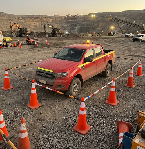 Barra Conectora de Conos Extensible – Delimitación de Seguridad Vial