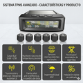 Tpms (Sistema de monitoreo de Presión de neumáticos) 6 Ruedas