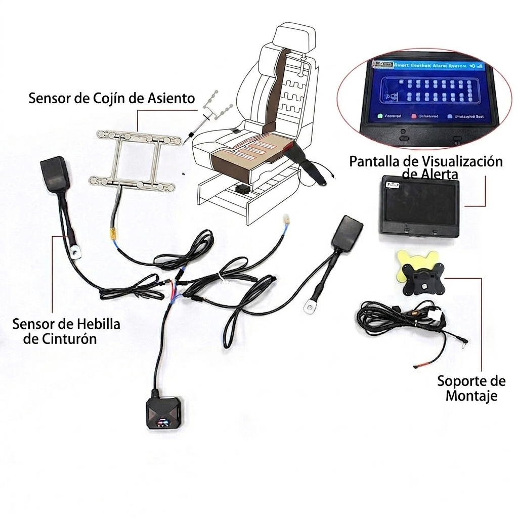 Sistema Inteligente de Alarma de Cinturón de Seguridad PROMINER TEC