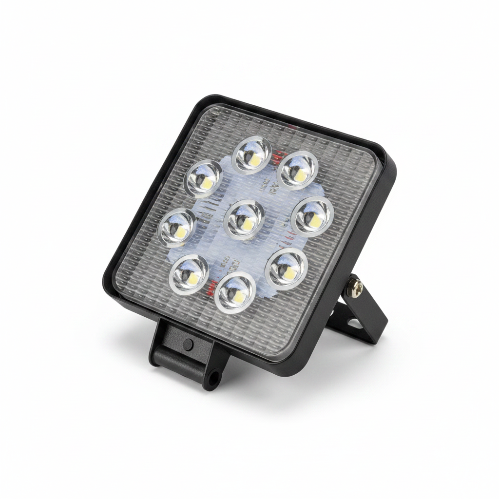 Foco Faeneros 9 Led Cuadrados y Redondos